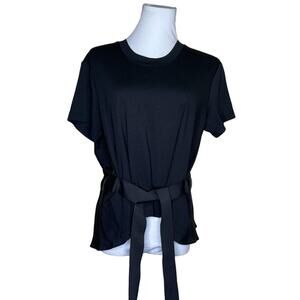 Alexis Black Short Sleeve Blouse  S